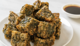 Square Garlic Chives Cake