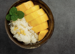Black Sticky Rice with Fresh Mango