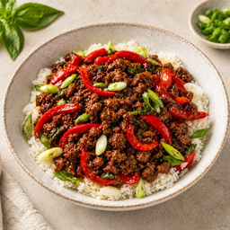 (LN) Basil Beef/Vegetable on Rice